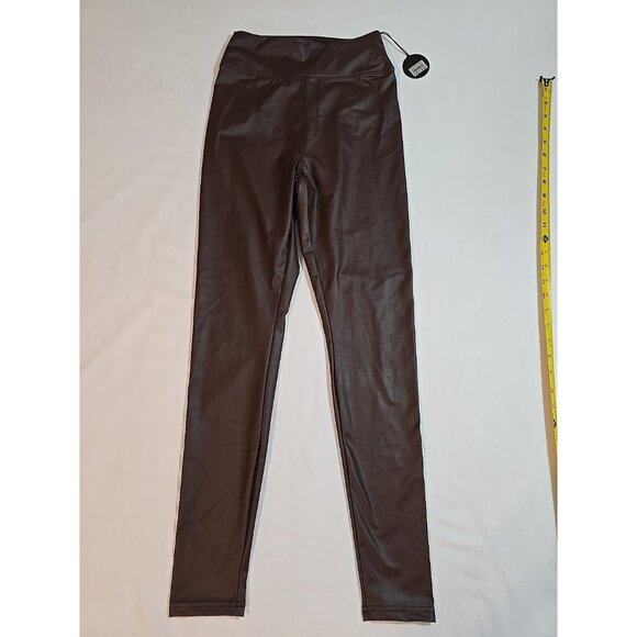 aerie Pants - Offline By Aerie Real Luxe Faux Leather Leggings Brown Size M New